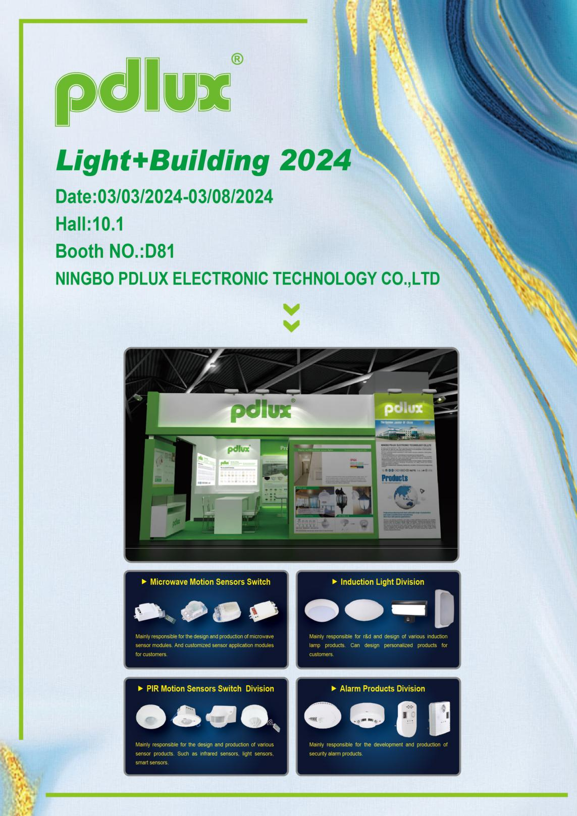 PDLUX-esittelyt Light + Architecture 2024 -messuilla