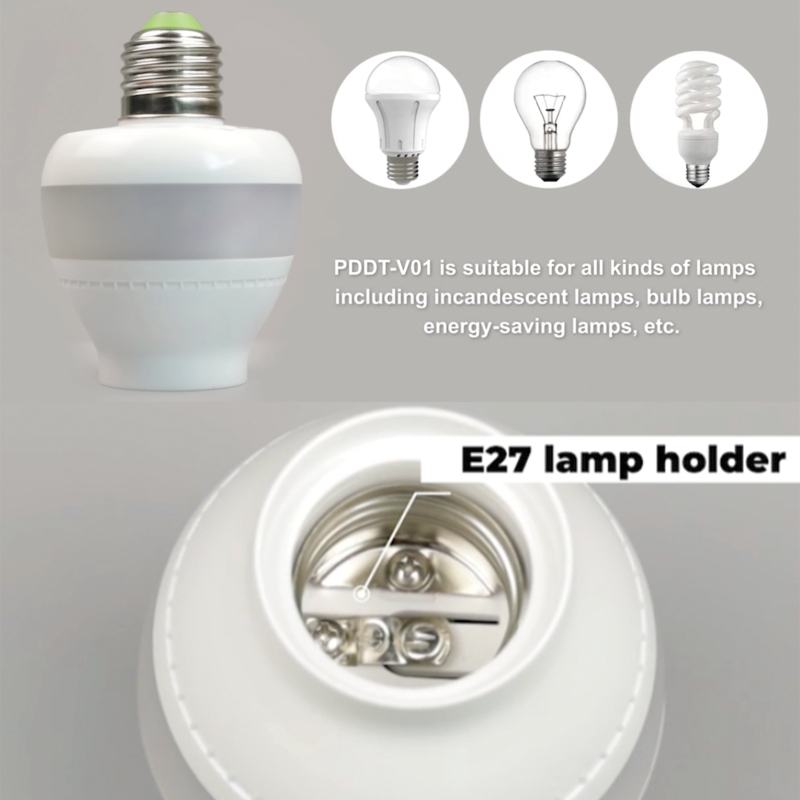 PDLux PDDT V01 5.8GHz Mikroaaltoanturi E27 Lampun pidike